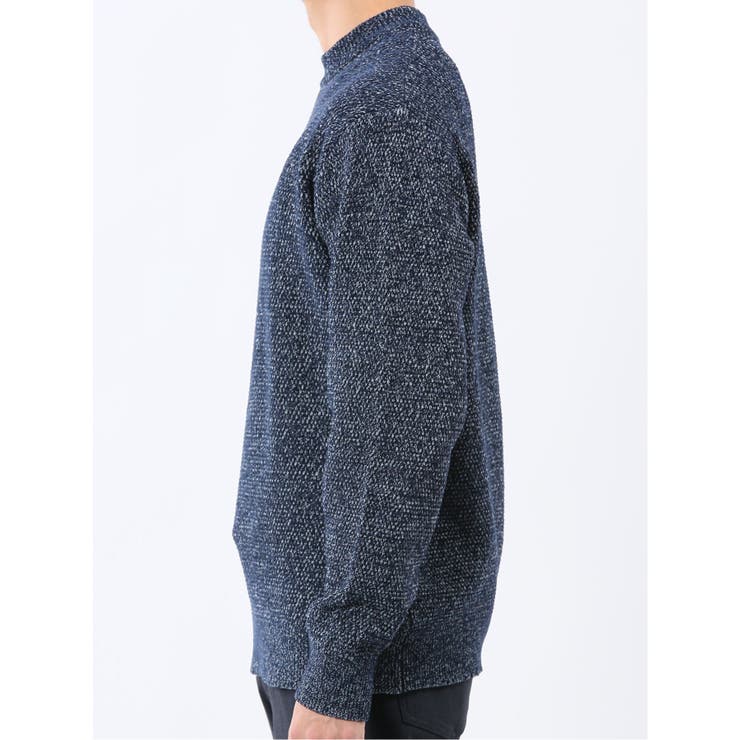 ウォッシャブル ストレッチ 鹿の子 モックネックニット | TAKA-Q MEN | 詳細画像35 