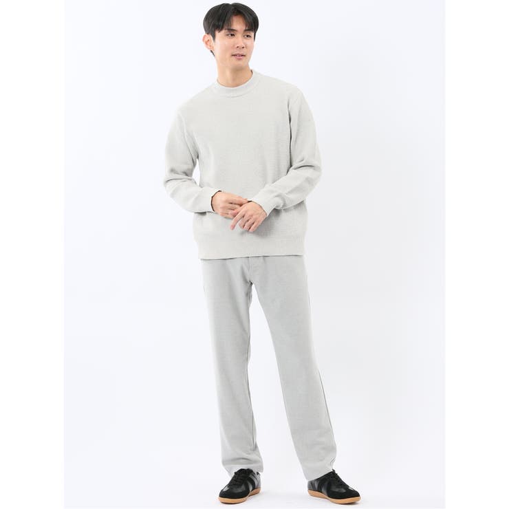 ウォッシャブル ストレッチ 鹿の子 モックネックニット | TAKA-Q MEN | 詳細画像5 