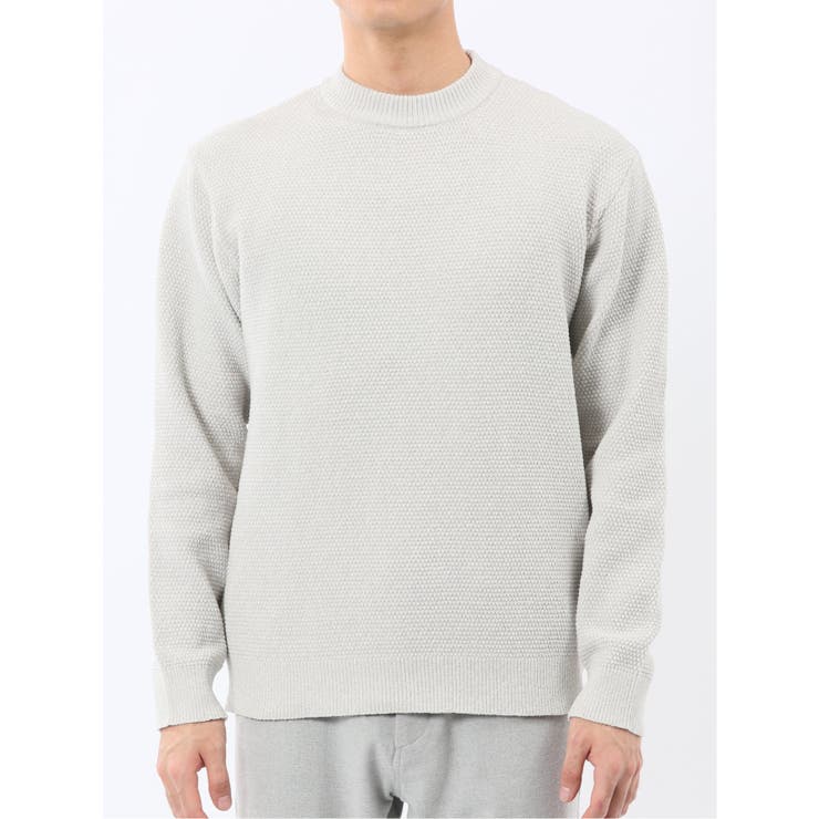 ウォッシャブル ストレッチ 鹿の子 モックネックニット | TAKA-Q MEN | 詳細画像6 