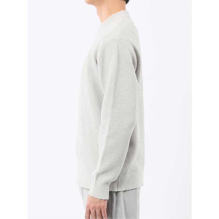 ウォッシャブル ストレッチ 鹿の子 モックネックニット | TAKA-Q MEN | 詳細画像7 