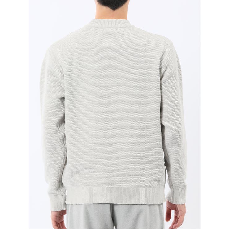 ウォッシャブル ストレッチ 鹿の子 モックネックニット | TAKA-Q MEN | 詳細画像8 