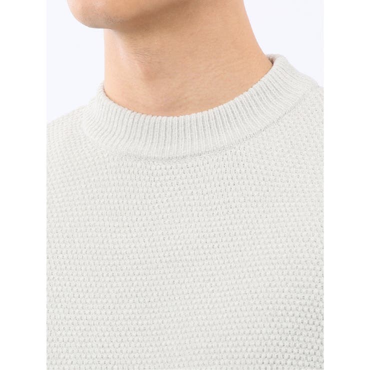 ウォッシャブル ストレッチ 鹿の子 モックネックニット | TAKA-Q MEN | 詳細画像9 