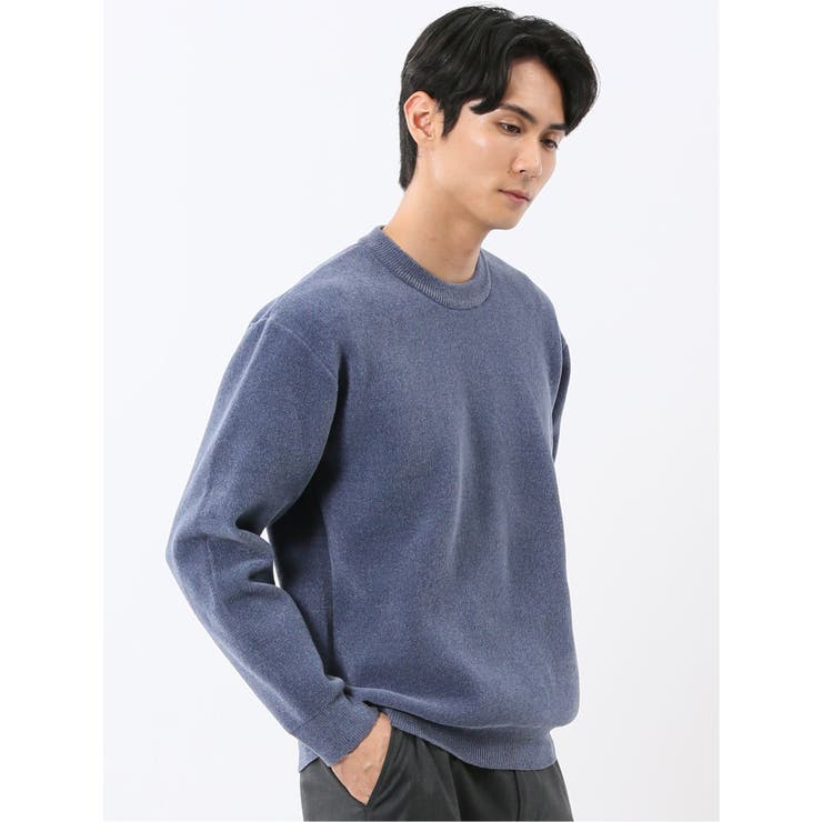 ウォッシャブル ストレッチ ベロア クルーニット | TAKA-Q MEN | 詳細画像23 