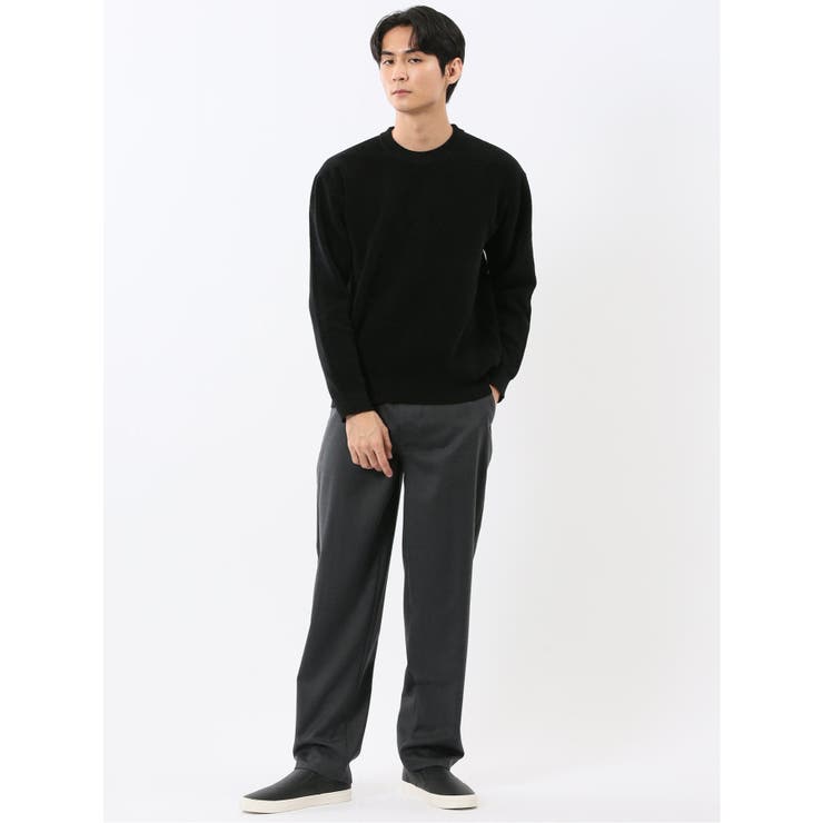 ウォッシャブル ストレッチ ベロア クルーニット | TAKA-Q MEN | 詳細画像5 