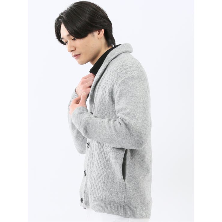 ハンドウォッシャブル ストレッチ ショールカーディガン | TAKA-Q MEN | 詳細画像2 