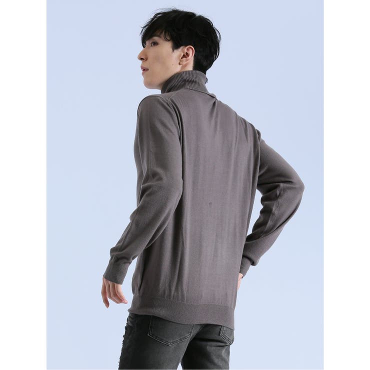 ミドルゲージ タートルネック ニット | TAKA-Q MEN | 詳細画像20 