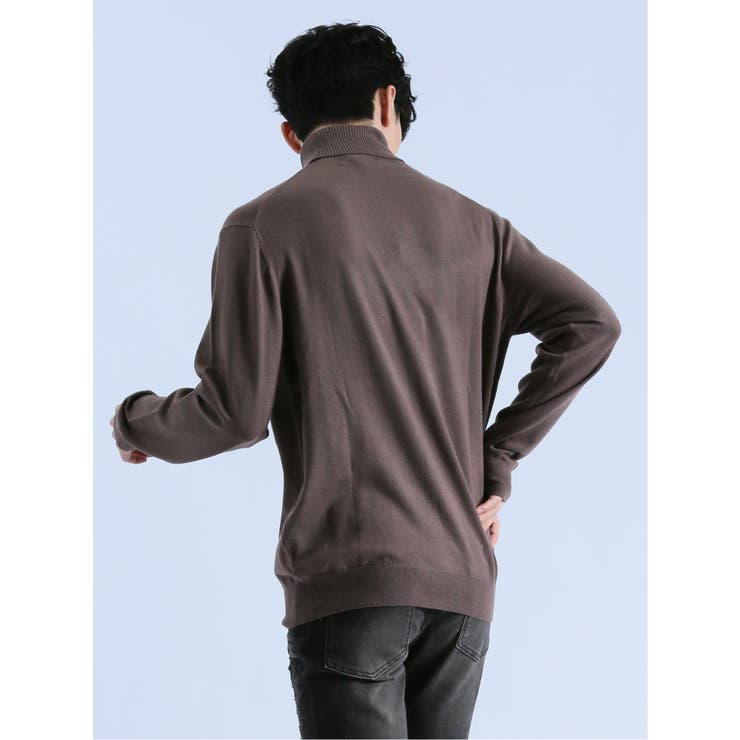 ミドルゲージ タートルネック ニット | TAKA-Q MEN | 詳細画像36 