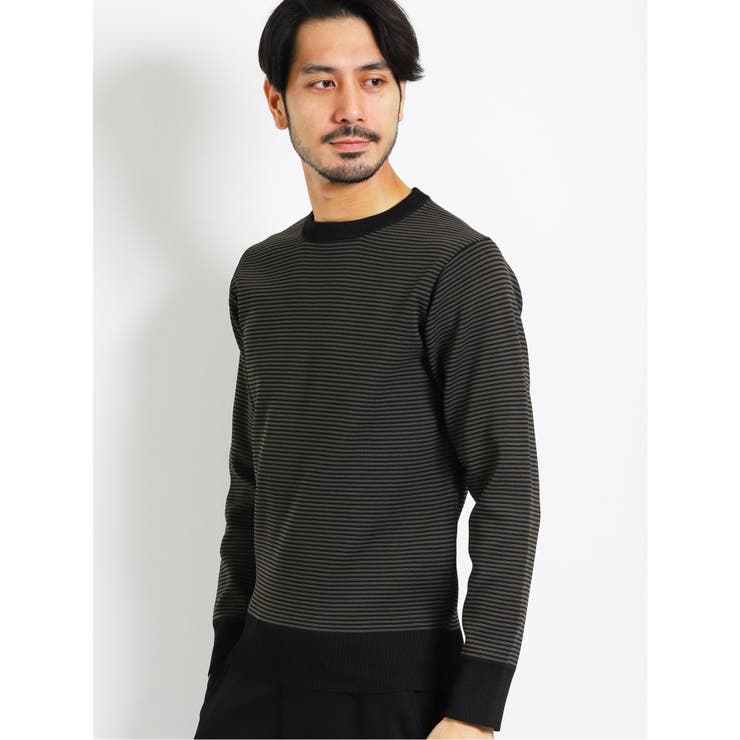 Air Knit エアーニット ボーダークルーネックプルオーバー 品番 Tkqj Taka Q Men タカキュー のメンズ ファッション通販 Shoplist ショップリスト
