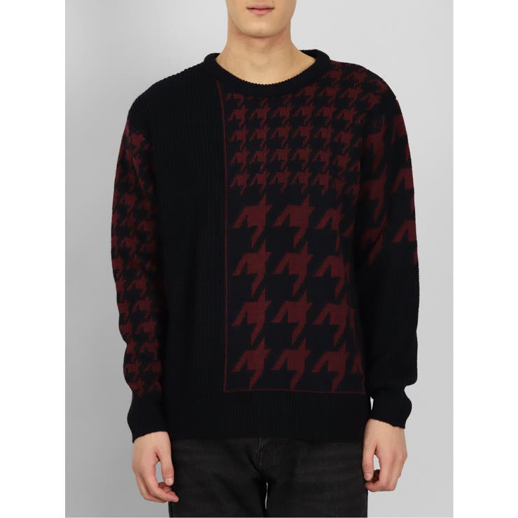 ウォッシャブル 柄切替 クルーニット | TAKA-Q MEN | 詳細画像15 