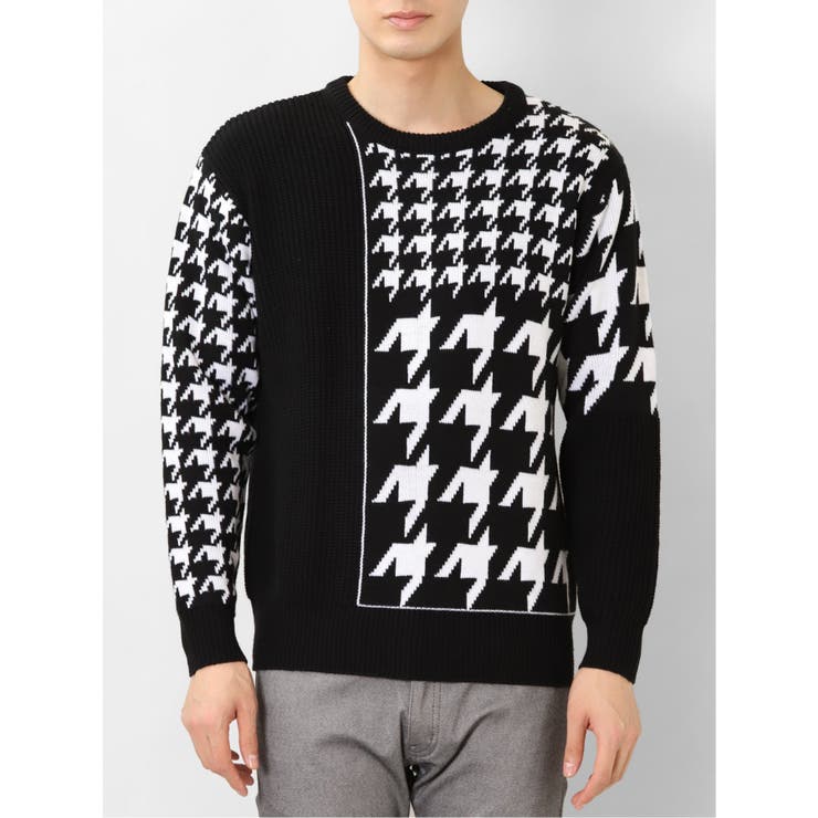 ウォッシャブル 柄切替 クルーニット | TAKA-Q MEN | 詳細画像5 