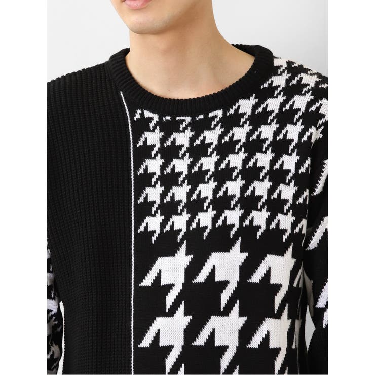 ウォッシャブル 柄切替 クルーニット | TAKA-Q MEN | 詳細画像8 