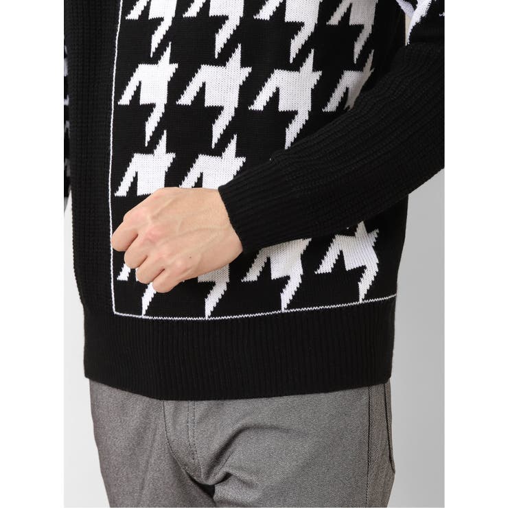 ウォッシャブル 柄切替 クルーニット | TAKA-Q MEN | 詳細画像9 