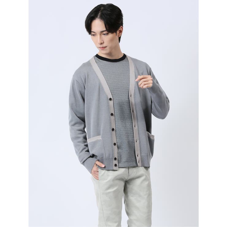 クレリック Vネック ニットカーディガン[品番：TKQJ0024007]｜TAKA-Q  MEN（タカキュー）のメンズファッション通販｜SHOPLIST（ショップリスト）
