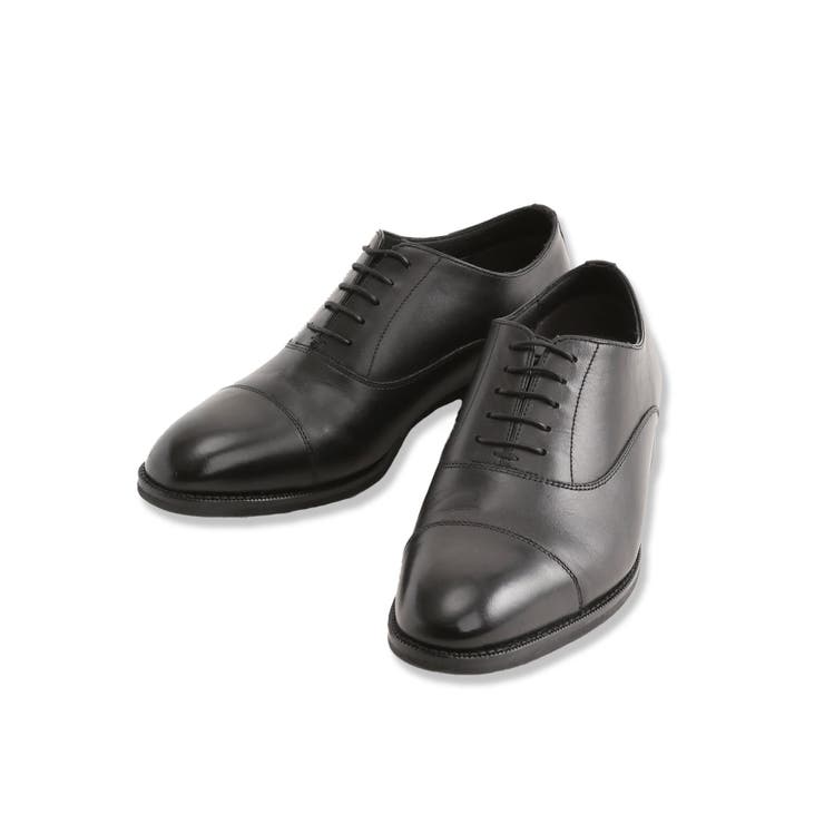 05黒 | AEROACTIVE 内羽根ストレートチップ ドレスシューズ | TAKA-Q MEN