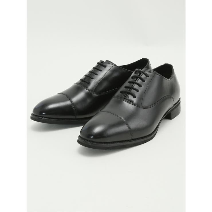 05黒 | AEROACTIVE 内羽根ストレートチップ ドレスシューズ | TAKA-Q MEN