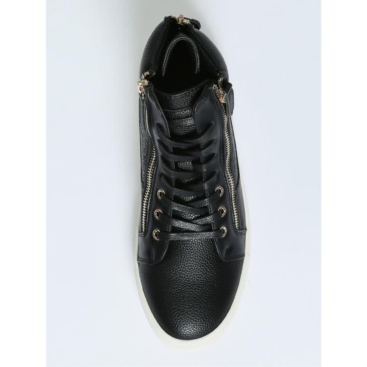 メンズ　趣向品 ZIPデザイン ハイカットスニーカー[品番：TKQJ0020386]｜TAKA-Q MEN