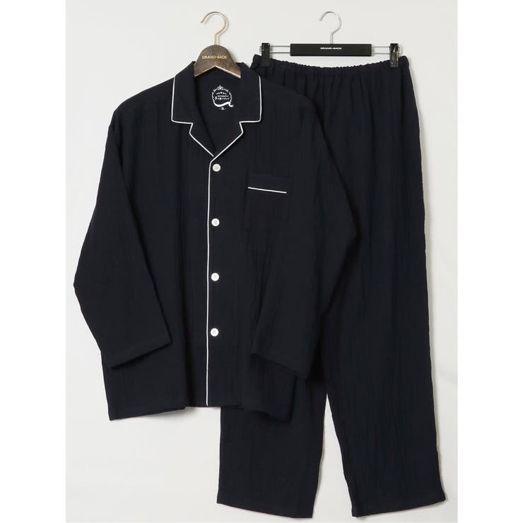 【大きいサイズ】ホテル仕立ての5つ星 ガーゼパジャマ | TAKA-Q MEN | 詳細画像1 