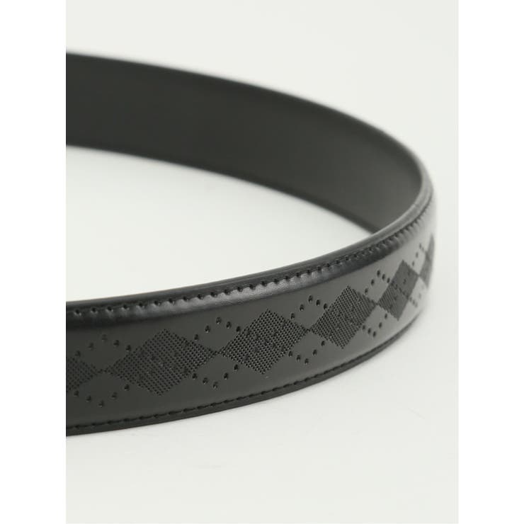 アジャストフリー アーガイル型押しベルト | TAKA-Q MEN | 詳細画像4 