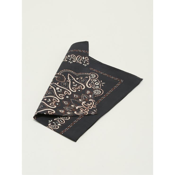 05黒 | プリントバンダナ ペイズリー | TAKA-Q MEN
