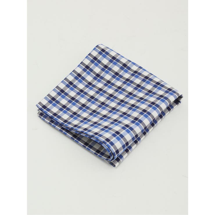 70青 | コットン布帛ハンカチ | TAKA-Q MEN