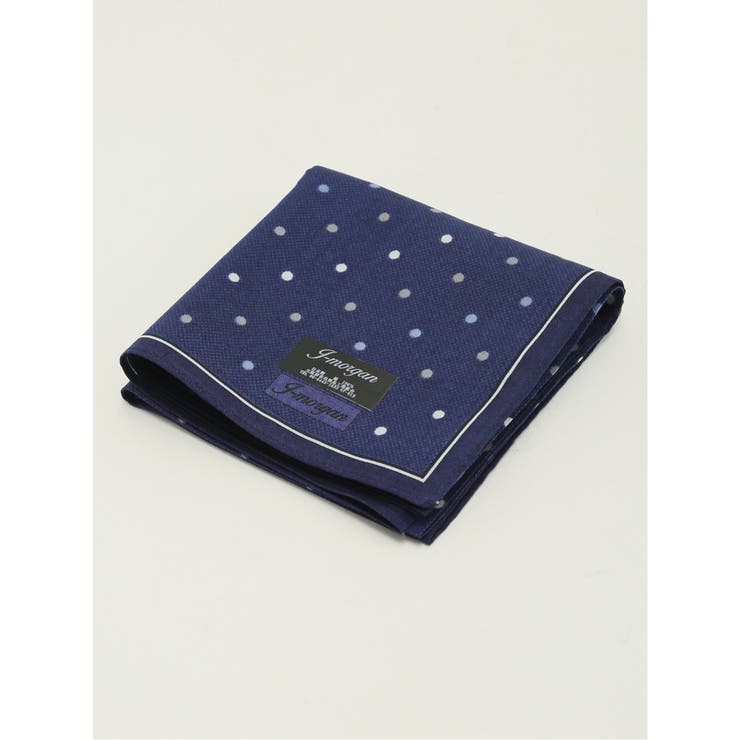 75紺 | コットン布帛ハンカチ | TAKA-Q MEN