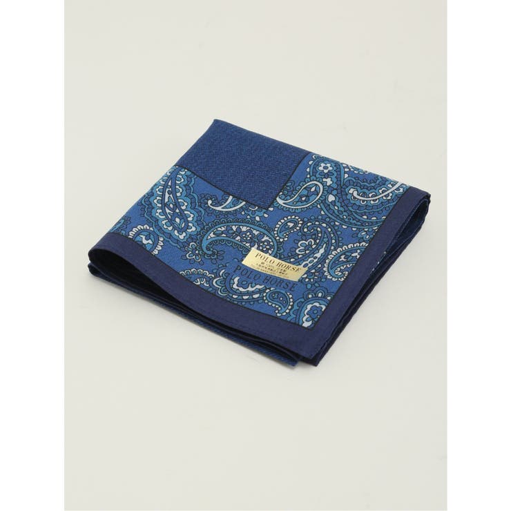 70青 | コットン布帛ハンカチ | TAKA-Q MEN