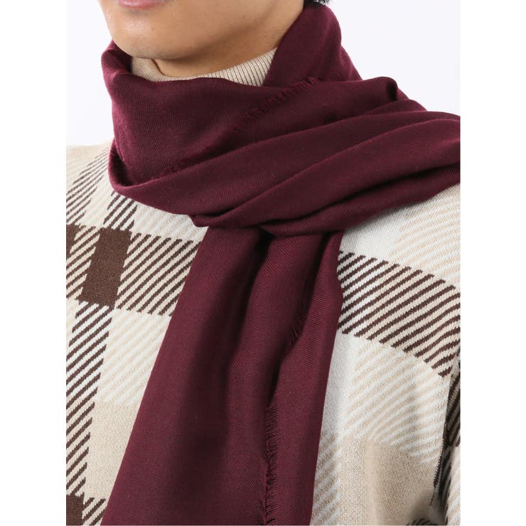 ウォッシャブル 大判 プレーンストール  | TAKA-Q MEN | 詳細画像1 