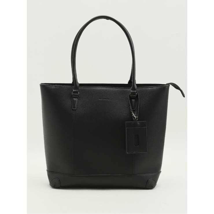 05黒 | 型押し トートバッグ A4対応 | TAKA-Q MEN