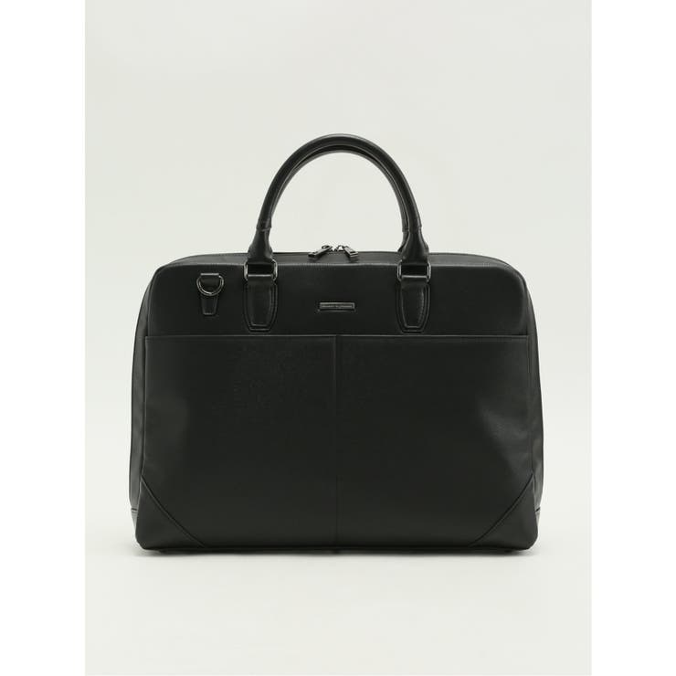 05黒 | サフィアーノ型押し 2WAYブリーフバッグ A4対応 | TAKA-Q MEN