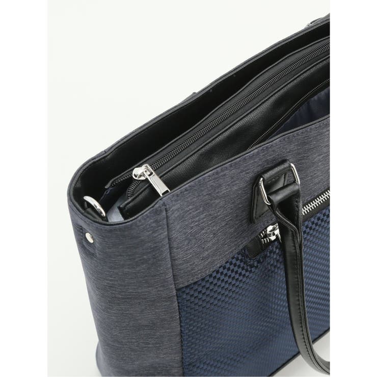 撥水 市松切替 2WAYトートバッグ A4対応 | TAKA-Q MEN | 詳細画像19 