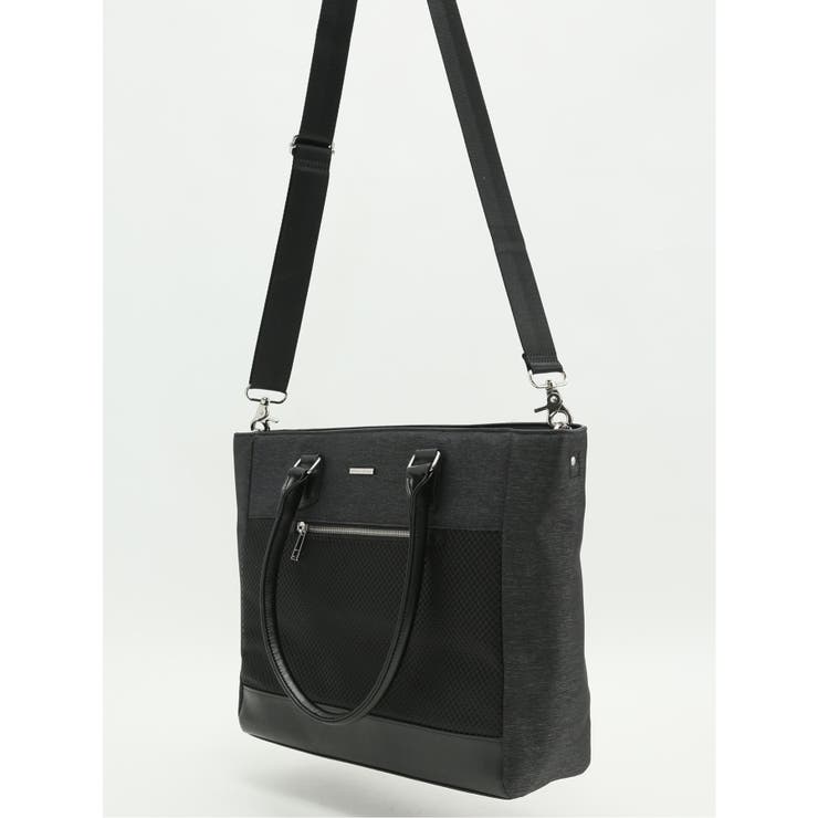 撥水 市松切替 2WAYトートバッグ A4対応 | TAKA-Q MEN | 詳細画像5 