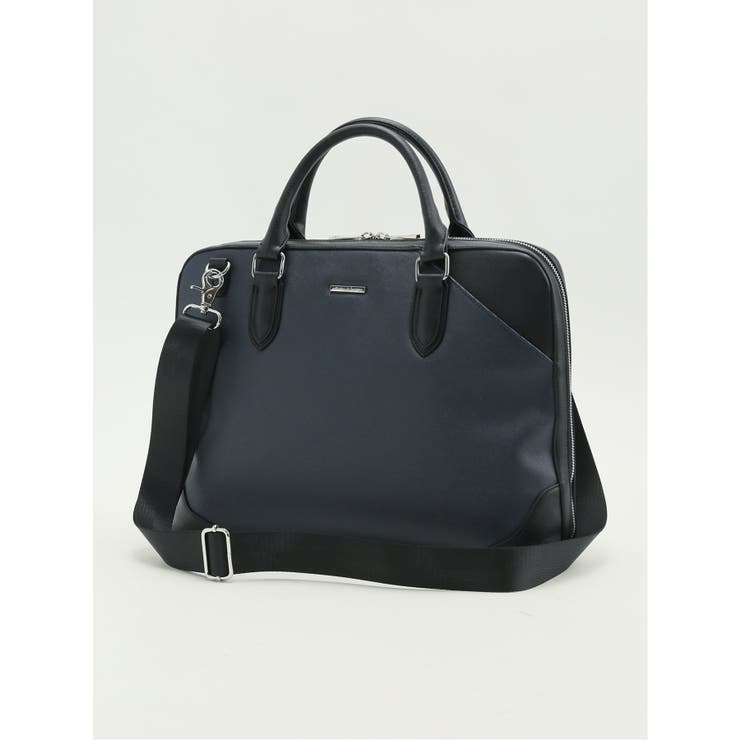 サフィアーノ型押し 2WAYブリーフバッグ A4対応 | TAKA-Q MEN | 詳細画像1 