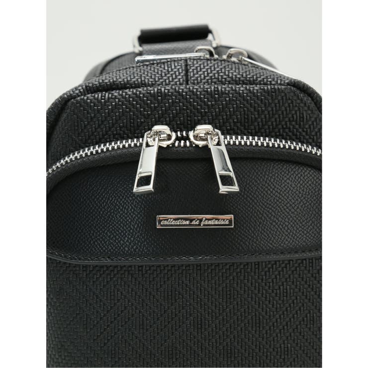 編地型押し ボディバッグ | TAKA-Q MEN | 詳細画像3 