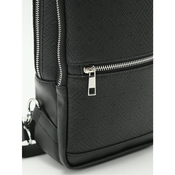 編地型押し ボディバッグ | TAKA-Q MEN | 詳細画像4 