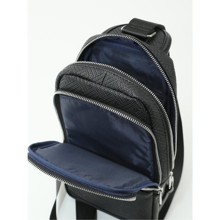 編地型押し ボディバッグ | TAKA-Q MEN | 詳細画像8 