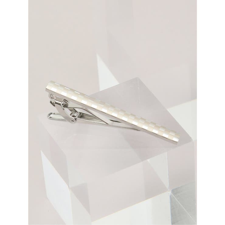 91銀 | 市松チェック タイバー | TAKA-Q MEN