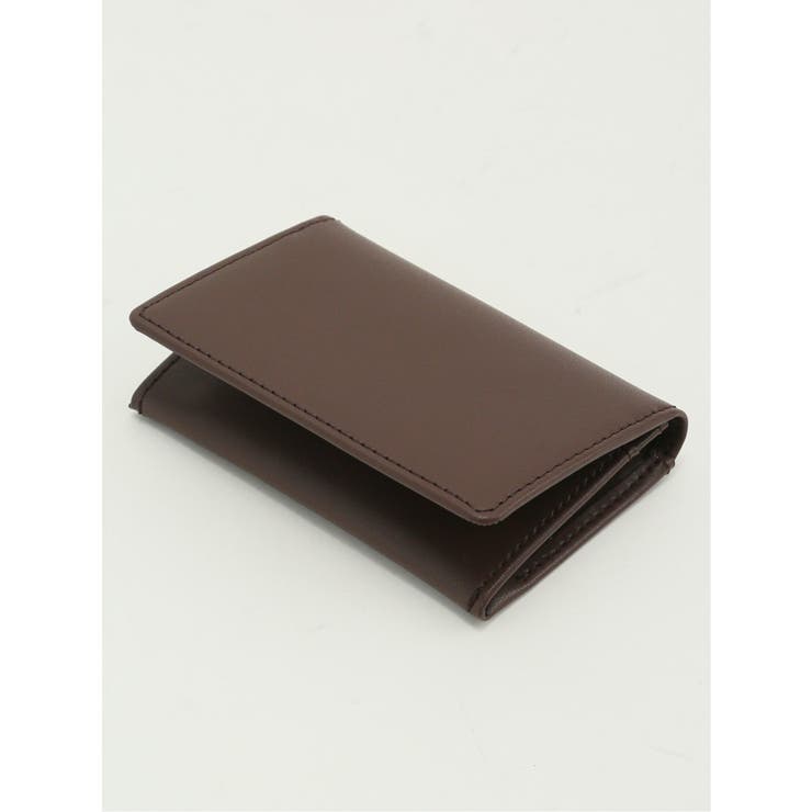 35こげ茶 | スムースレザー 名刺入れ | TAKA-Q MEN