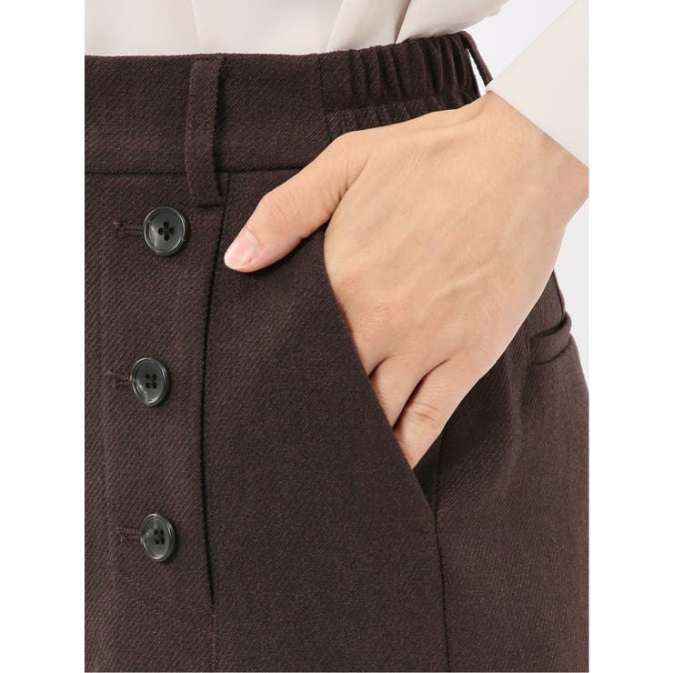 ストレッチウォッシャブル ノーカラージャケット＋セミワイドパンツ ウーリッシュこ… | TAKA-Q WOMEN | 詳細画像10 