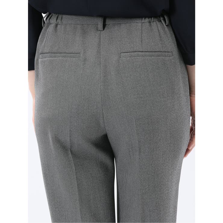 ストレッチウォッシャブル 1ボタンジャケット＋テーパードパンツ グレー | TAKA-Q WOMEN | 詳細画像13 