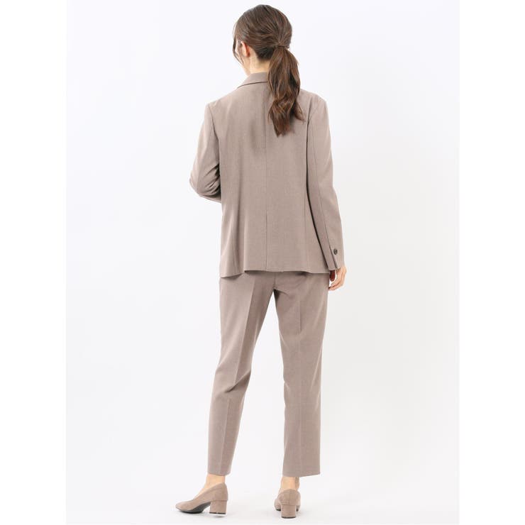 ストレッチウォッシャブル リラクシング 1ボタンジャケット＋テーパードパンツ | TAKA-Q WOMEN | 詳細画像3 