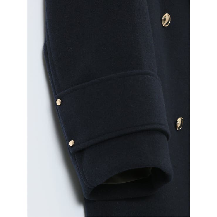 ライトシャギー メタルボタン ピーコート | TAKA-Q WOMEN | 詳細画像16 