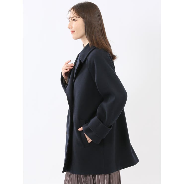 ライトシャギー メタルボタン ピーコート | TAKA-Q WOMEN | 詳細画像2 