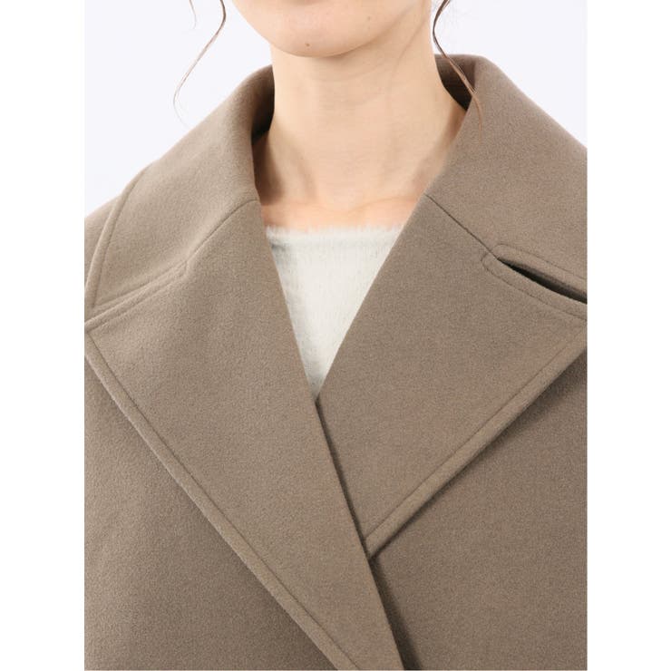 ライトシャギー メタルボタン ピーコート | TAKA-Q WOMEN | 詳細画像24 