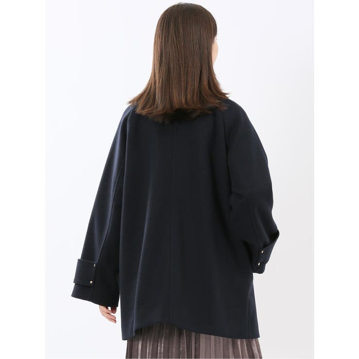 ライトシャギー メタルボタン ピーコート | TAKA-Q WOMEN | 詳細画像3 