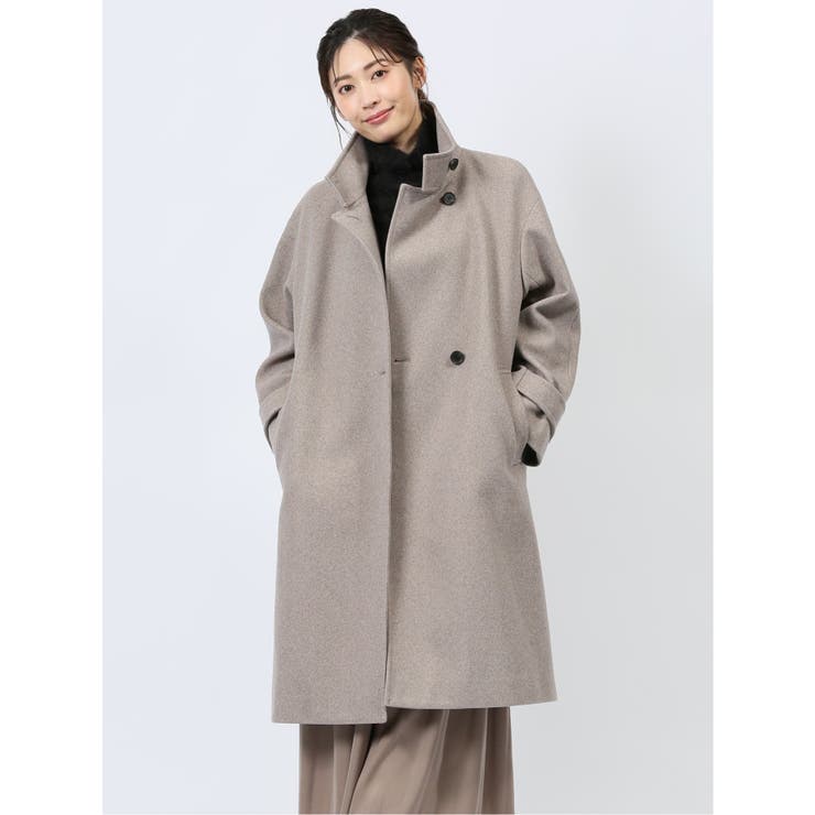 ストレッチ スタンドカラー ロングコート[品番：TKQJ0024136]｜TAKA-Q WOMEN（タカキュー ウーマン）のレディースファッション通販｜SHOPLIST（ショップリスト）