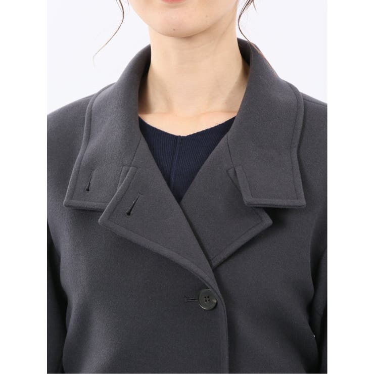 ストレッチ ハンドウォッシャブル スタンドカラー ロングコート | TAKA-Q WOMEN | 詳細画像10 