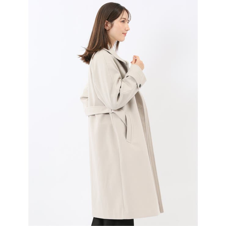 ストレッチ ハンドウォッシャブル スタンドカラー ロングコート | TAKA-Q WOMEN | 詳細画像18 