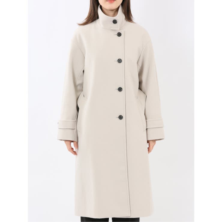 ストレッチ ハンドウォッシャブル スタンドカラー ロングコート | TAKA-Q WOMEN | 詳細画像21 