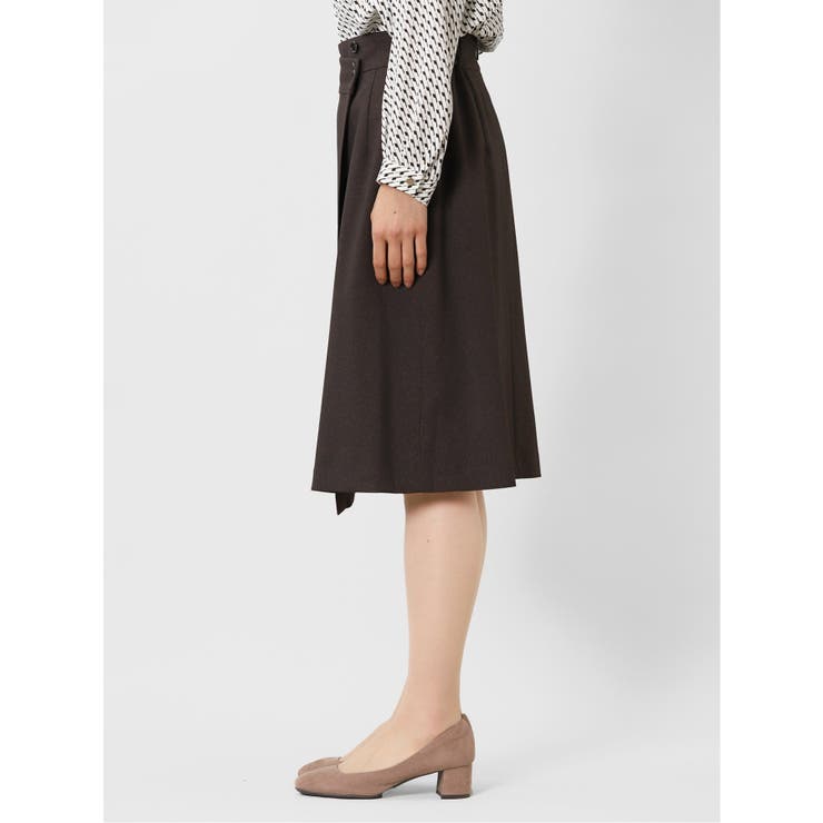 ラナテック/LANATEC セットアップ フレアースカート 茶 | TAKA-Q WOMEN | 詳細画像6 