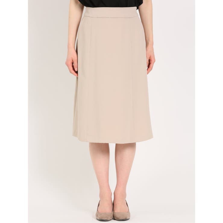 ダブルクロス フレアースカート ベージュ(セットアップ可能) | TAKA-Q WOMEN | 詳細画像5 